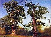 Albert Bierstadt Pioneers_of_the_Woods oil painting artist